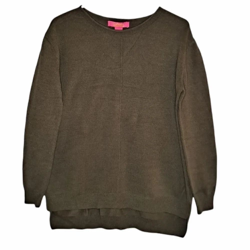 Catherine Malandrino Sweater Banyon Bark Brown Medium